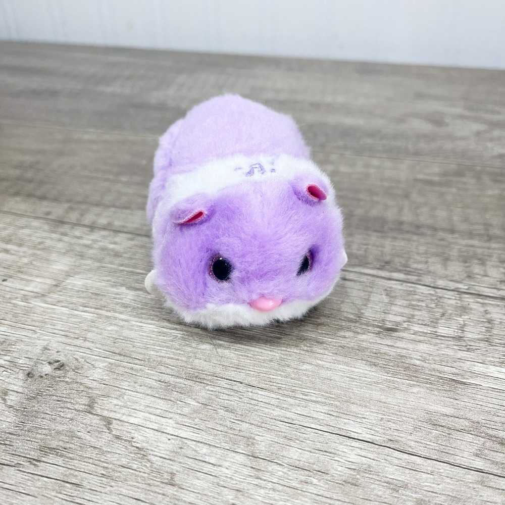 Zuru Zhu Zhu Pets Purple White Motorized Plush Hamster Robotic Toy DG20240408